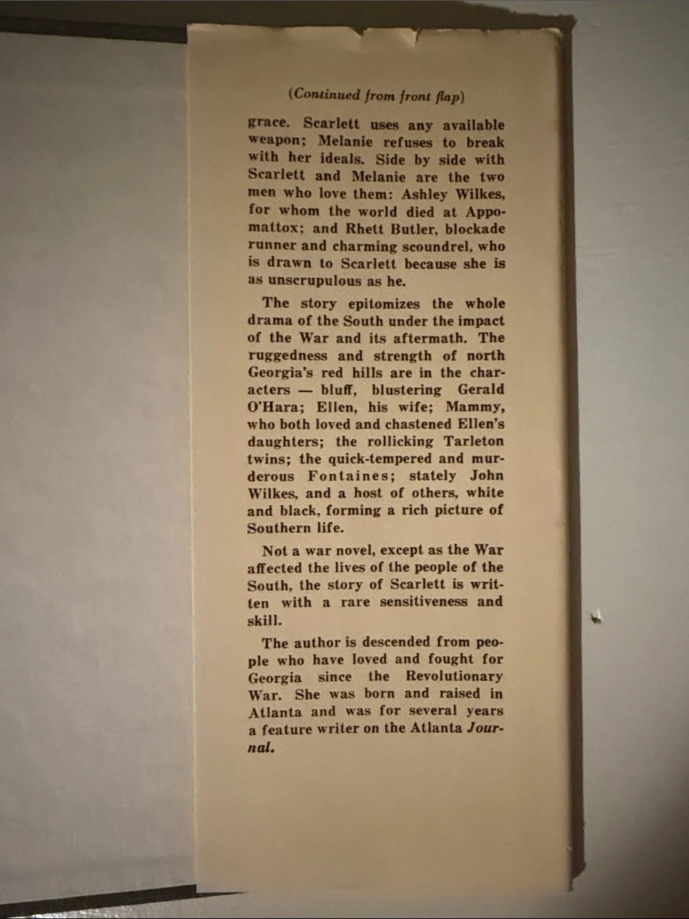 Gone With the Wind - Vintage Hardcover book with dust jacket